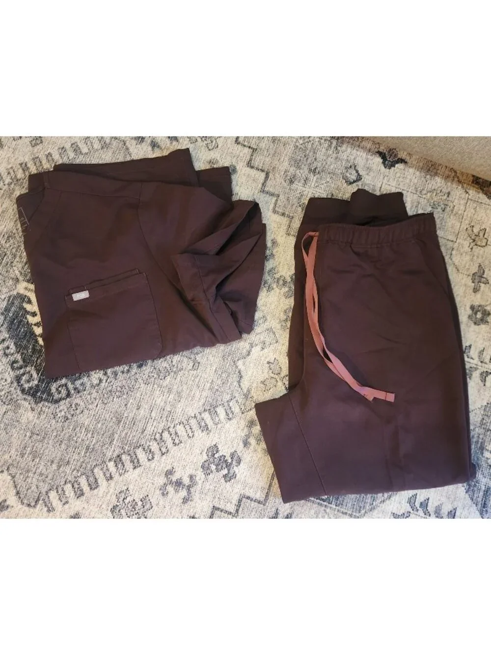 Figs Men's Sz. XXL Brown Technical Collection Top & Joggers Set EUC